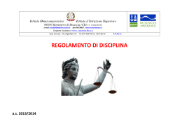 regolamento di disciplina - Istituto Omnicomprensivo di Montenero