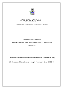 Approvato con Deliberazione del C.C. n.22 del 15.05.2014