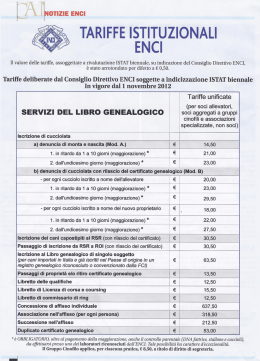 Tariffe ENCI - Trifola Bianca