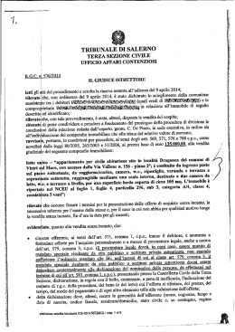 TRIBUNAL r SALERNO - Aste Giudiziarie Salerno