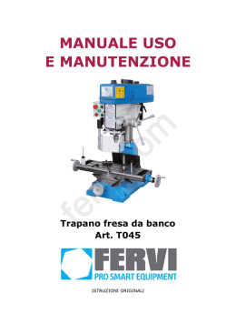 MANUALE USO E MANUTENZIONE