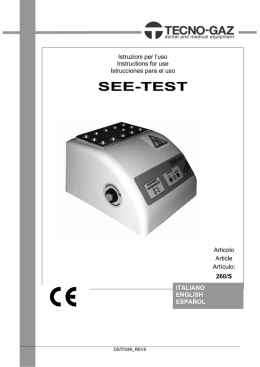 SEE-TEST - Tecno-Gaz