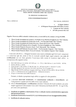 scuole dell`infanzia, primaria e secondaria di 1&deg; grado