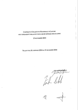 contratto collettivo nazionale di lavoro per i dipendenti delle