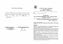 Su conforme attestazione del messo comunale