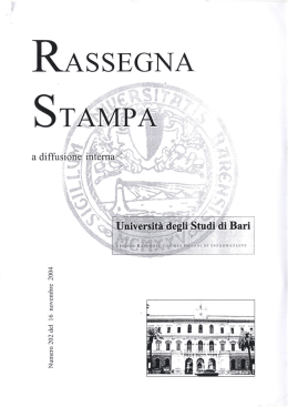 Page 1 Page 2 E UFFIC|0 RAPPORTI CDN GLI ORGANI DI