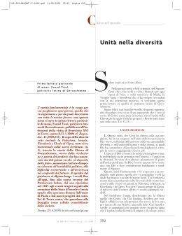Unit&agrave; nella diversit&agrave; - Edizioni Dehoniane