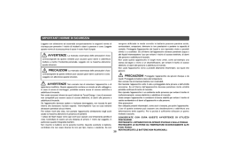 IMPORTANTI NORME DI SICUREZZA