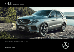 listino prezzi GLE valida dal 01.02.2016 - Mercedes-Benz