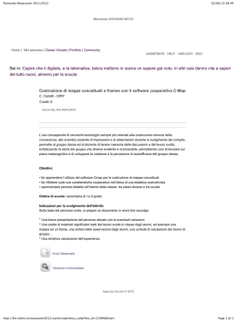 Costruzione di mappe concettuali e frames con il