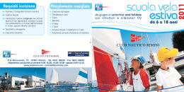 Depliant Corsi Vela - Club Nautico Rimini