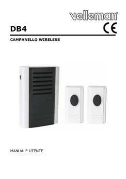campanello wireless manuale utente