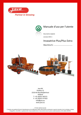 Manuale d`uso per l`utente
