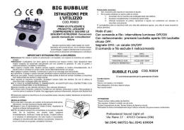 Manuale Utente - Professional Sound Light Professional Sound Light