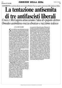La tentazione antisemita di tre antifascisti liberali