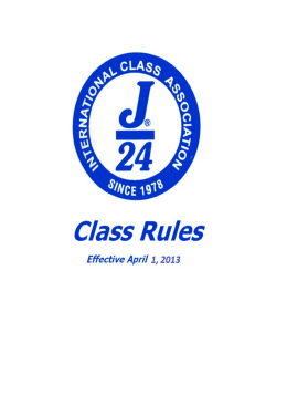 J24 Class Rules tradotto in italiano