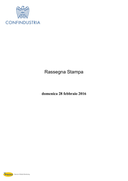 Rassegna Stampa - Confindustria Ravenna
