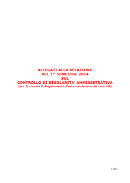 Allegati Relazione 1^ semestre 2014