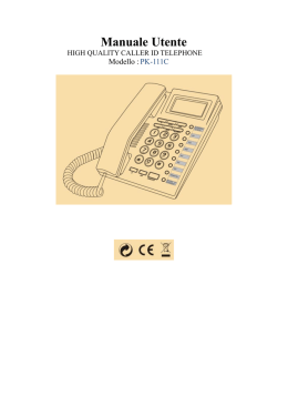 Manuale d`istruzioni