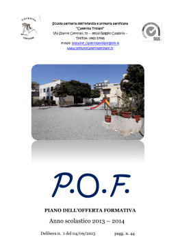 POF 2014 15 - Istituto Caterina Troiani Reggio Calabria