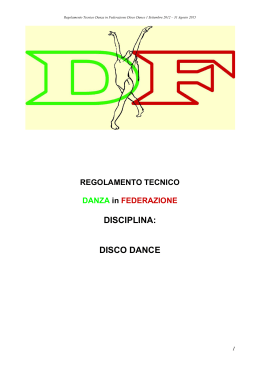 DISCIPLINA: DISCO DANCE