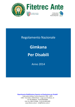 3. regolamento nazionale gimkana per disabili 2014