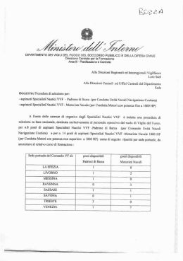 BOZZA selezione aspiranti nautici VVF.