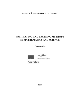 motivating and exciting methods in mathematics and science