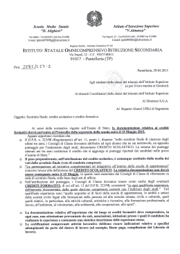 D. Alighieri - Omnicomprensivo Pantelleria