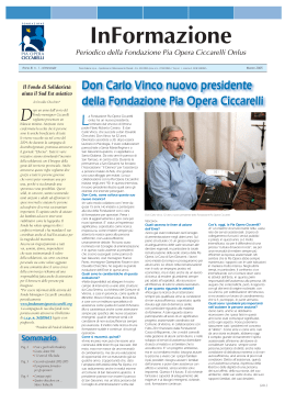 Scarica giornalino - Pia Opera Ciccarelli