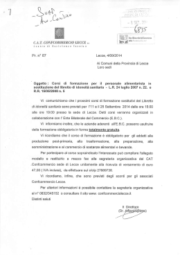 corsi - Comune di Presicce