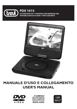 manuale d`uso e collegamento user`s manual
