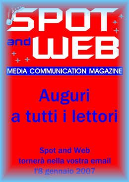 Spot and Web n.218 del 22.12.2006