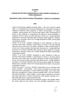accordo - Ordine Dottori Commercialisti ed Esperti Contabili
