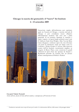 Chicago: la nascita dei grattacieli e il “nuovo” Art Institute 6 - 13