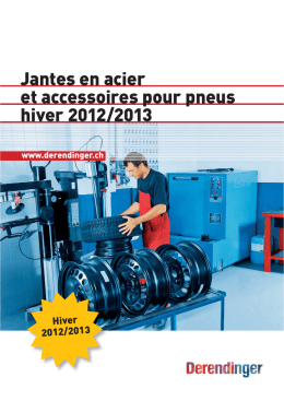 Jantes en acier et accessoires pour pneus hiver 2012