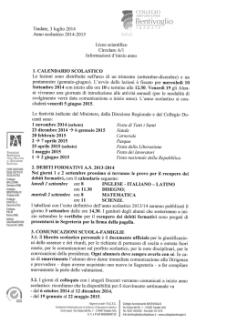 ENTE GESTORE DEGLI iSTITUTI SCOLASTICI Coliegio BALLERINI