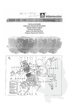 tavola ricanibi tableau pieces detachees spare parts table
