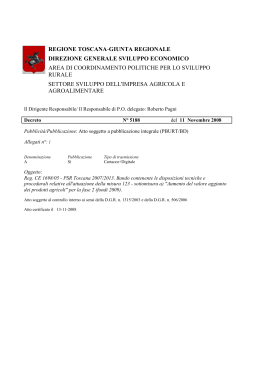 Decreto Dirigenziale n. 5188 del 11/11/2008