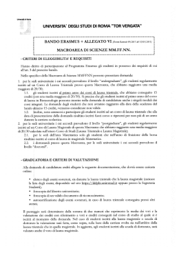 allegato scienze - Macroarea di Scienze MFN