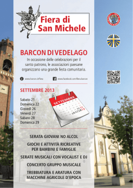 Scarica il pdf del libretto - Fiera Di San Michele
