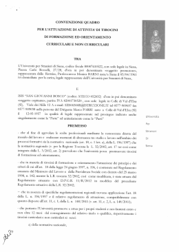a.s 2014-15 convenzione con UNISTRASI