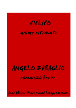 Angelo Zabaglio Ciclico Anime Ritrovate
