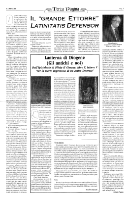 Dall`epistolario di Plinio il Giovane libroV, letteraV per la morte