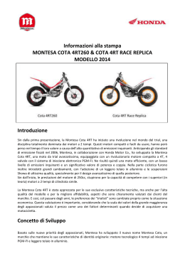 Informazioni alla stampa MONTESA COTA 4RT260 & COTA