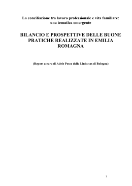 Legge 53 Report Emilia Romagna - Agenzia per l`inclusione sociale