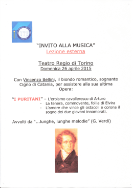INVITQ ALLA MUSICA" Lezione esterna