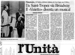 Da Saint-Tropez vizi&ldquo; Brolaidwav&ldquo; &laquo; Viz1etto &raquo; diventa un musmal _