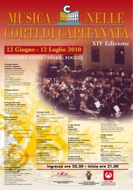 Manifesto generale - Conservatorio Foggia