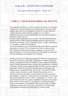 storica disciplina - Contrada "La Lucertola"